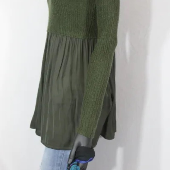 Hooked Up Women's Forest Green Tunic Sweater Top Tunic, S - Picture 4 of 6